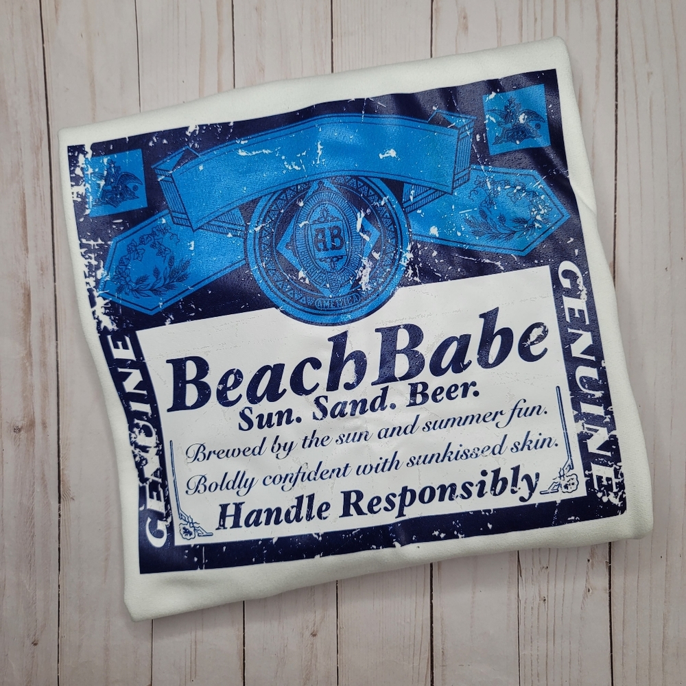 Beach Babe Bud Light Beer Sweatshirt
